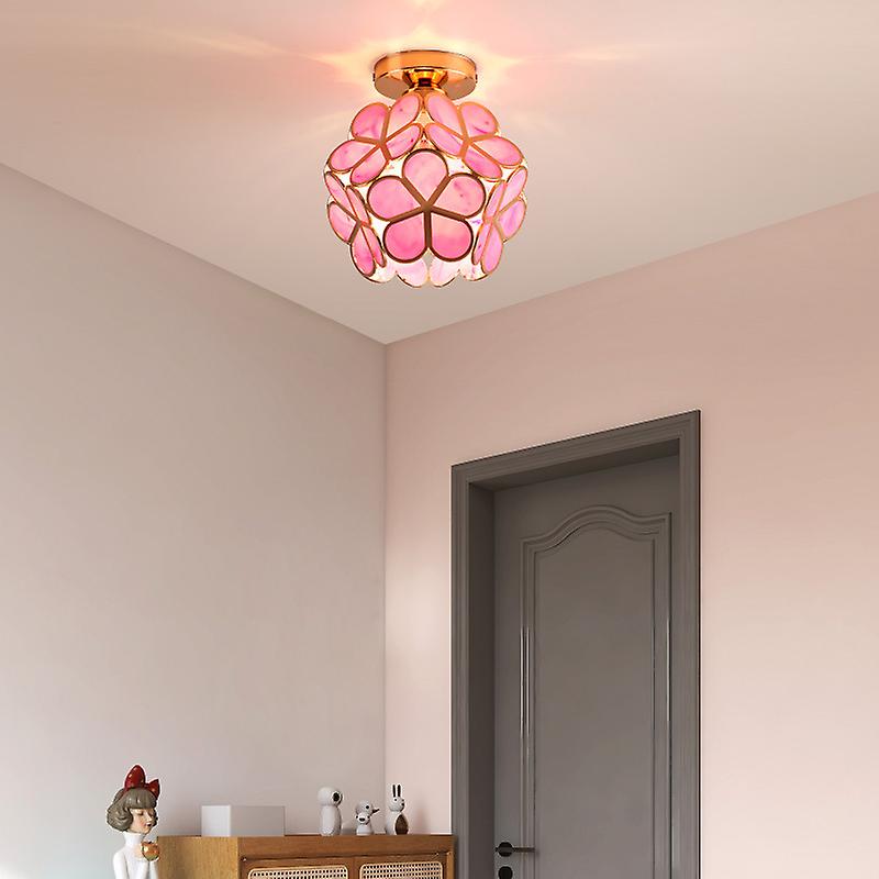 Design Bloemen Stijl Glazen Hal Plafondlamp-Anouks-corner