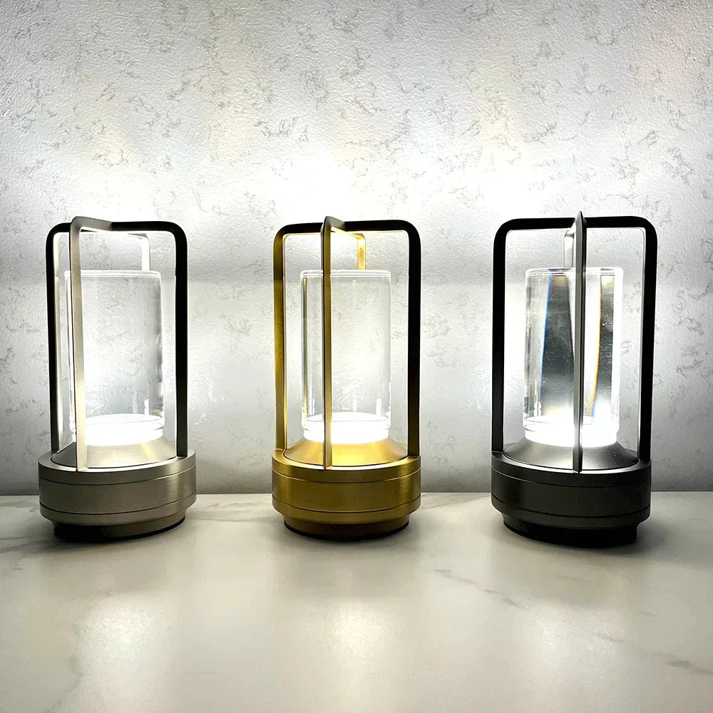 LumiGlow I Dimbare Tafellamp met Handgepolijst Kristalglas-Anouks-corner