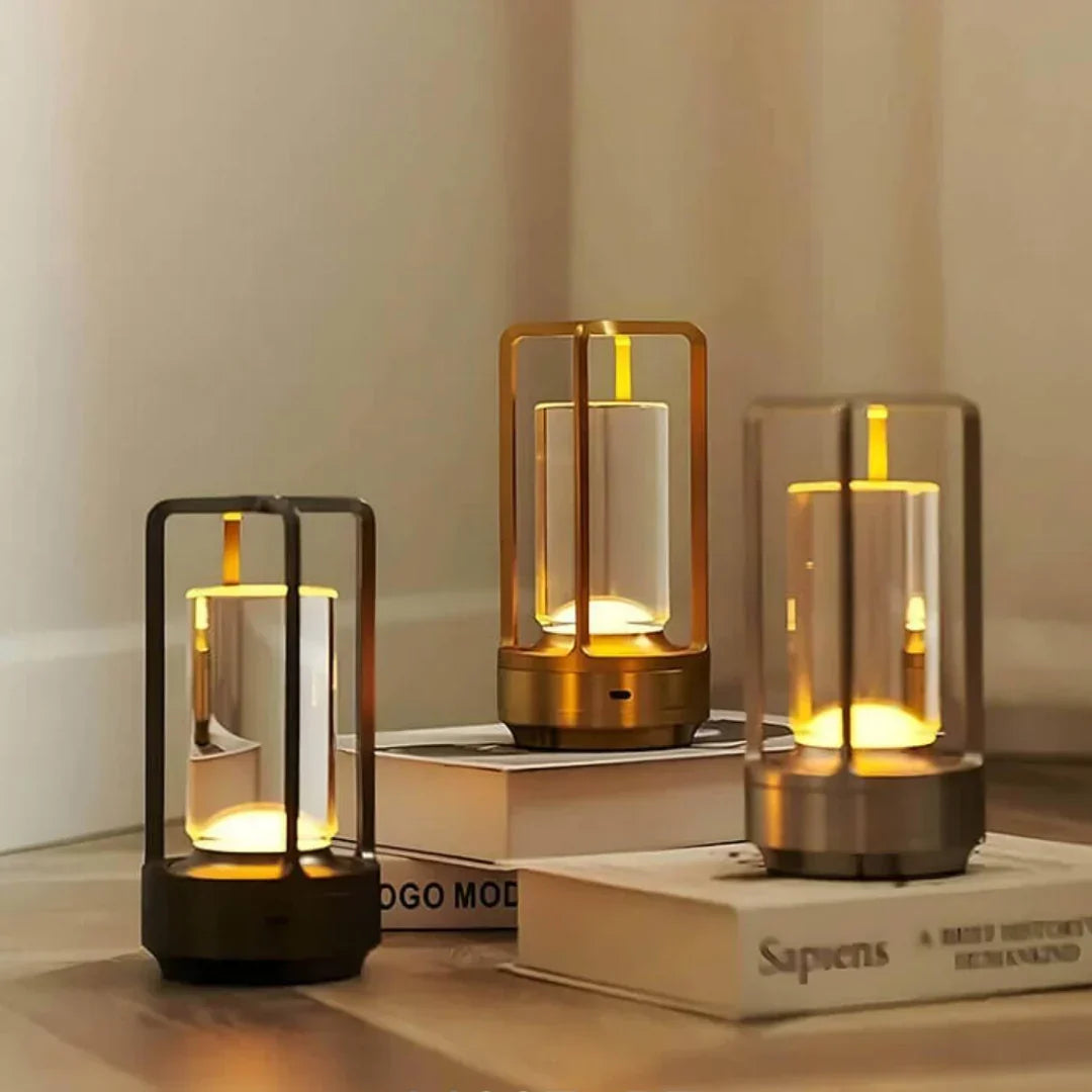 LumiGlow I Dimbare Tafellamp met Handgepolijst Kristalglas-Anouks-corner