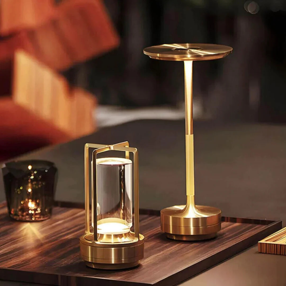 LumiGlow I Dimbare Tafellamp met Handgepolijst Kristalglas-Anouks-corner