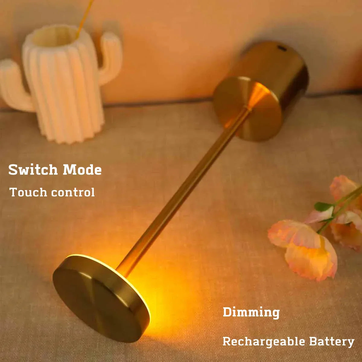 LED Oplaadbare Touch Metalen Tafellamp-Anouks-corner