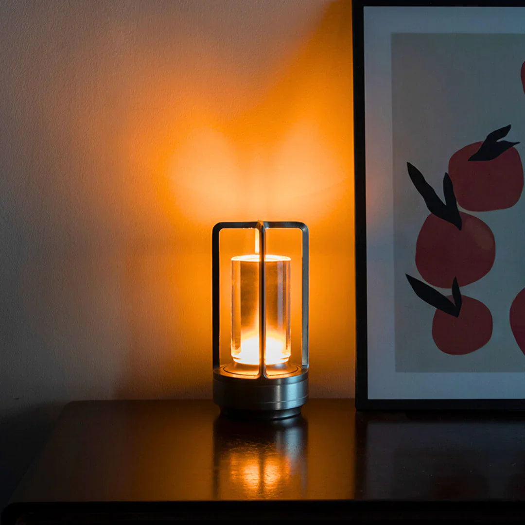 LumiGlow I Dimbare Tafellamp met Handgepolijst Kristalglas-Anouks-corner