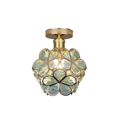 Design Bloemen Stijl Glazen Hal Plafondlamp-Anouks-corner