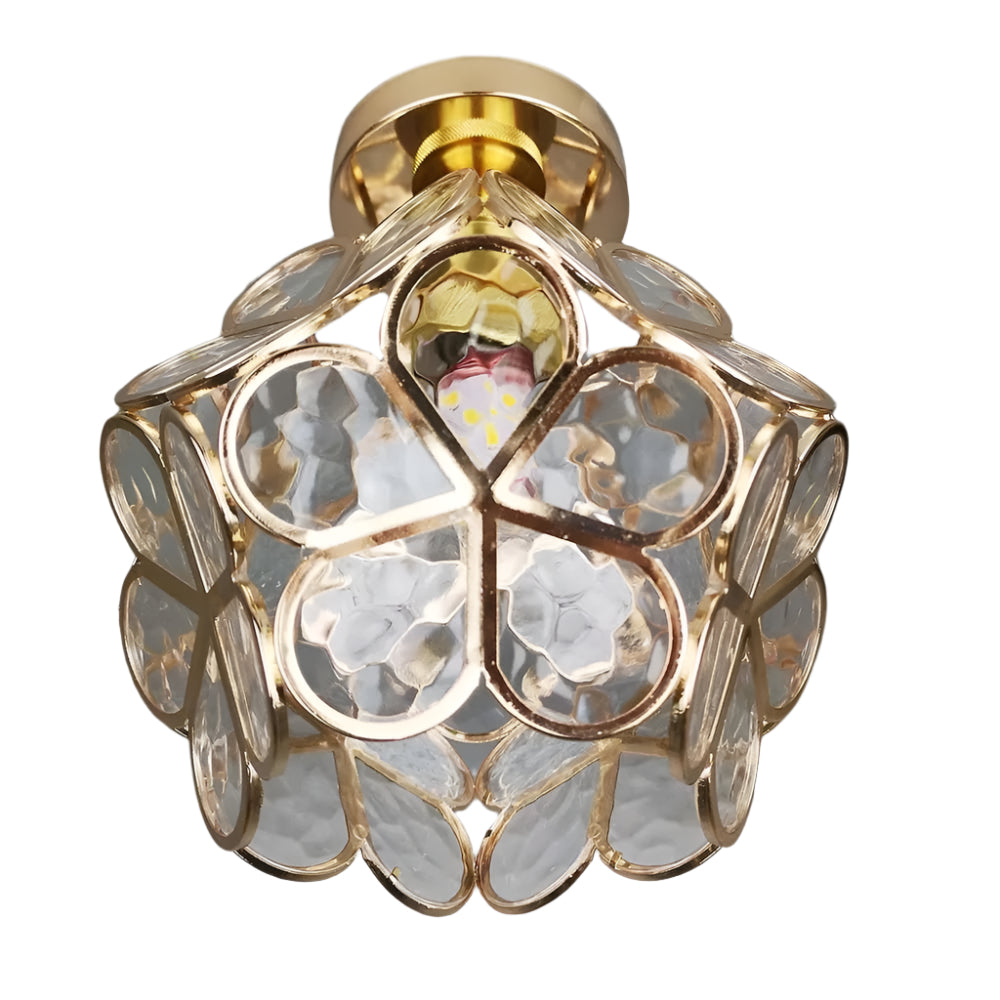 Design Bloemen Stijl Glazen Hal Plafondlamp-Anouks-corner