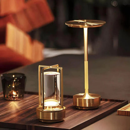 LumiGlow I Dimbare Tafellamp met Handgepolijst Kristalglas-Anouks-corner