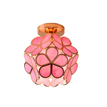 Design Bloemen Stijl Glazen Hal Plafondlamp-Anouks-corner